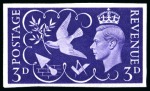 Stamp of Great Britain » King George VI 1946 Victory 2 1/2d and 3d imperforate imprimaturs, mint nh with "N.P.M. Imprimatur" handstamp on reverse