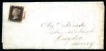 Stamp of Great Britain » 1840 1d Black and 2d Blue "May Dates" 1840 (May 8) Entire from Reading to Croydon, written between Quaker friends, with 1840 1d black pl.2 FC