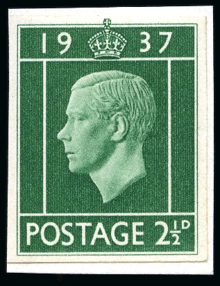 Stamp of Great Britain » King Edward VIII 1937 2 1/2d Edward VIII Coronation set of 4 imperf. essays