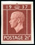 Stamp of Great Britain » King Edward VIII 1937 2 1/2d Edward VIII Coronation set of 4 imperf. essays
