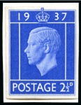 Stamp of Great Britain » King Edward VIII 1937 2 1/2d Edward VIII Coronation set of 4 imperf. essays
