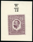 Stamp of Great Britain » King George V » 1911-12 Downey Head Issues 1911 7d Henschel half tone essays (small format), group of four essays in red, blue, mauve and green