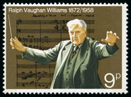 Stamp of Great Britain » Queen Elizabeth II 1972 Anniversaries 9p with ERROR GOLD OMITTED (Queen's head), mint nh