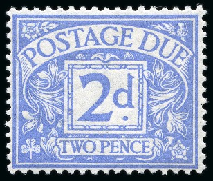 Stamp of Great Britain » Postage Dues 1914 2d Postage due set of 19 colour trials