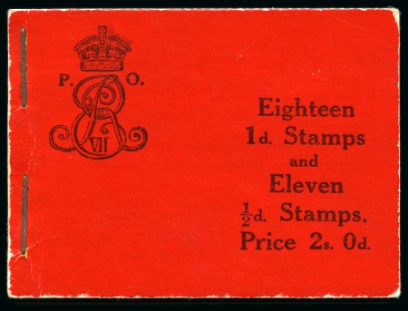 Stamp of Great Britain » Booklets 1911 2s Booklet, edition 7, complete