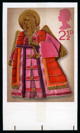 Stamp of Great Britain » Queen Elizabeth II 1972 Christmas set of 3 imperforate imprimaturs, mint nh lower marginal singles