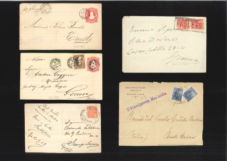 Stamp of Large Lots and Collections 1900s-30s, LATIN AMERICA maritime mail group of 39 covers/cards + 1 front