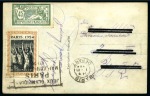 Stamp of Olympics » 1924 Paris » Postcards Bleuet 1924 Ppc showing Stade des Colombes & antic disc thrower franked on reverse