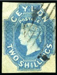 Stamp of Ceylon » 1857-59 White Paper 1857-64, Collection of imperf. issues, mostly used