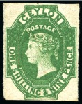 Stamp of Ceylon » 1857-59 White Paper 1857-64, Collection of imperf. issues, mostly used