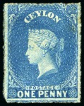 Stamp of Ceylon » 1861-64 Watermark Star 1861-64 Wmk Star issue collection, mostly used