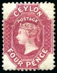 Stamp of Ceylon » 1863-66 Watermark Crown CC (23mm high) 1863-66 Wmk CC (taller) collection