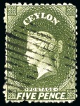 Stamp of Ceylon » 1863-66 Watermark Crown CC (23mm high) 1863-66 Wmk CC (taller) collection