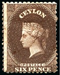 Stamp of Ceylon » 1863-66 Watermark Crown CC (23mm high) 1863-66 Wmk CC (taller) collection