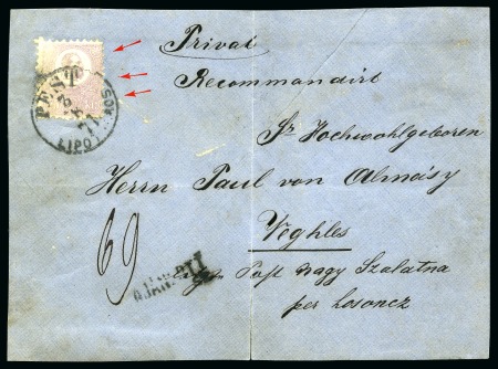 Stamp of Hungary 1871 Lithographed issue: Valuable selection of covers