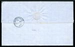 Stamp of Colonies françaises » Réunion 1864 10c +40c Aigle obl. losange avec grand St Denis