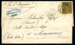 Stamp of France PORTO-RICO : Deux lettres sur page d'exposition dont