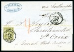 Stamp of France ANTILLES DANOISES : Deux lettres sur page d'exposition
