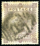 Stamp of Great Britain » Collections 1840-1936, Used collection incl. QV line engraved and high values to £5