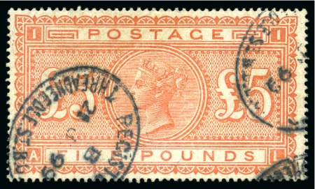 Stamp of Great Britain » Collections 1840-1936, Used collection incl. QV line engraved and high values to £5