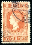 Stamp of Netherlands 1852-1951, Used selection on stockcards incl. 1898-1923 10g orange signed Berghuijs, 1913 10g orange signed Richter
