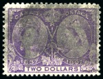 Stamp of Canada » Canada and Provinces Collections 1859-1929, Small used selection on stockcards incl. 1859 issues to 17c and 1897 Jubilee $1 to $5
