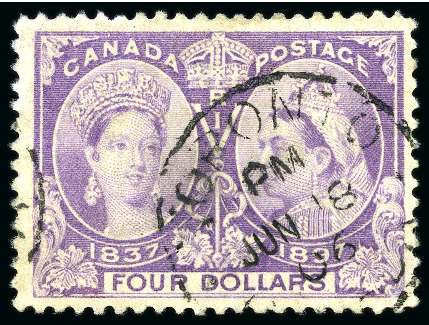 Stamp of Canada » Canada and Provinces Collections 1859-1929, Small used selection on stockcards incl. 1859 issues to 17c and 1897 Jubilee $1 to $5
