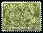 Stamp of Canada » Canada and Provinces Collections 1859-1929, Small used selection on stockcards incl. 1859 issues to 17c and 1897 Jubilee $1 to $5
