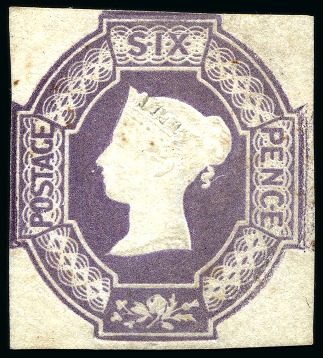 Stamp of Great Britain » 1847-54 Embossed 1847-57 Embossed 6d Purple, wmk inverted and reversed, mint og