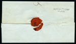 Stamp of Hungary 1849 Folded cover to Szenbenben bearing negative FOGARAS