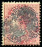 Stamp of India » Used Abroad CANCELLATIONS: 1854-1943 Attractive accumulation of