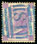 Stamp of Hong Kong 1863-1957 CANCELLATIONS ON HONG KONG & ASIA: Attractive accumulation of 100s of cancellations, with a fine array different types of cancels mostly on Hong Kong