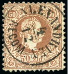 Stamp of Austria » Austrian Levant 1850-1910, CANCELLATIONS ON AUSTRIA AND AUSTRIAN LEVANT: Attractive accumulation of 100's of mostly Austria Used Abroad cancellations