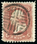 Stamp of Large Lots and Collections 1861-1950, CANCELLATIONS: Attractive mixed accumulation of 100's of mostly cancellations housed in one large stockbook