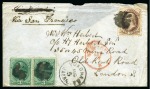 Stamp of United States » Collections 1868-1970, CANCELLATIONS: Attractive accumulation of more than 75 covers or cover fronts mostly with United States Used Abroad cancels