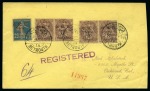 Stamp of Large Lots and Collections 1920-1970 LEBANON & SYRIA: Attractive accumulation of more than 160 covers or cover fronts