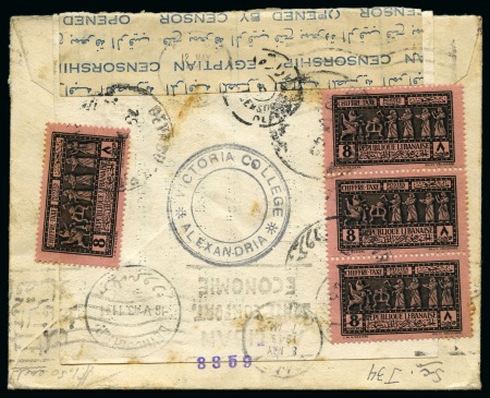 Stamp of Large Lots and Collections 1931-1960 LEBANON: Attractive accumulation of more than 170 covers and cards