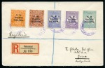 Stamp of New Guinea 1915 & 1919 Pair of philatelic covers sent registered to Switzerland from Namatanai and Rabual