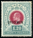 Stamp of South Africa » Natal 1902-09, KEVII mint & used collection on album pages incl. high values and Specimens