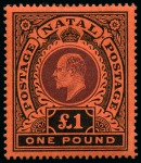 Stamp of South Africa » Natal 1902-09, KEVII mint & used collection on album pages incl. high values and Specimens