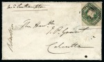 Stamp of Great Britain » Collections 1854-1929, Small group incl. 1854 1s green embossed on cover, PUC £1 mint & used, 1884 £1 brown used