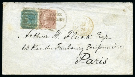 Stamp of Persia » Indian Postal Agencies in Persia BUSHIRE: 1867 (10.1) Small neat native envelope from