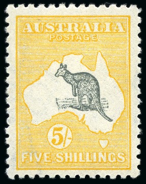 Stamp of Australia » Commonwealth of Australia 1915 Ross 2d to 5s mint lh set of seven, very fine and scarce set (SG £2'250)