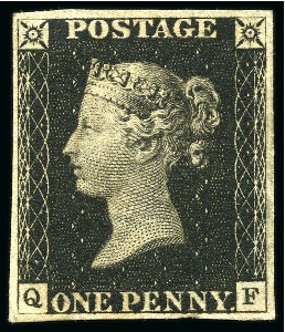 Stamp of Great Britain » 1840 1d Black and 1d Red plates 1a to 11 1840 1d Black 1b QF mint part og, fine to good margins