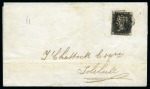 Stamp of Great Britain » 1840 1d Black and 1d Red plates 1a to 11 1841 (Mar 6) Wrapper from Birmingham to Solihull with 1840 1d black pl.11 KI