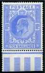 Stamp of Great Britain » King Edward VII » 1902-10 De La Rue Issues 1902-10 De La Rue 2s6d, 5s, 10s and £1 mint og
