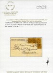 Stamp of France GUATEMALA : Deux lettres avec Type SAGE sur page d'exposition