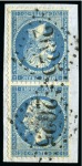 Stamp of France » Collections 1849-1970, Collection en album Davo avec nombreuses bonnes valeurs dont Yv. 2, 6, 9, 22 en paire TETE-BECHE (cert.), 24 en paire TETE-BECHE (cert.), 3