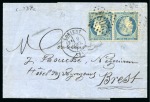 Stamp of France » Collections 1849-1900, Sélection de lettres avec classiques, à