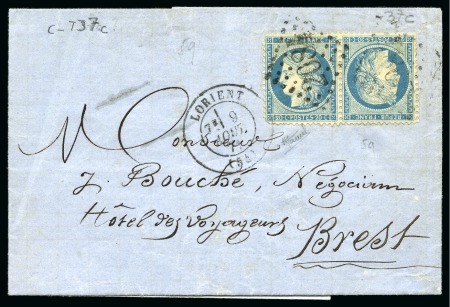 Stamp of France » Collections 1849-1900, Sélection de lettres avec classiques, à